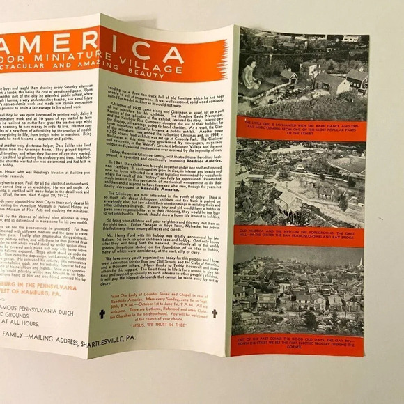 Vintage Roadside Amerca Indoor Miniature Village Pennsylvania Brochure Pamphlet - Picture 8 of 13